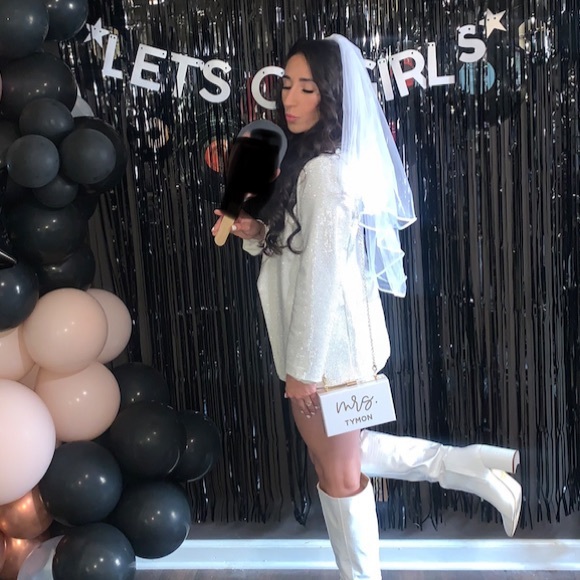 White blazer with silver rhinestones 🤍💎 - Picture 6 of 11